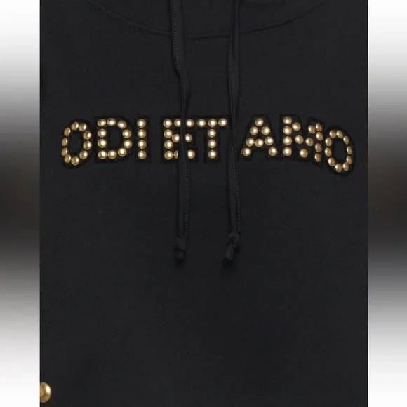 Odi Et Amo Logo Sweatshirt Cropped - Picture 2 of 6